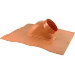 Průchodka střechou šikmá-plech hliník-červená, 18°-44°, průměr 125 mm (Odkouření kondenzačních kotlů, vnitřní trubka Polypropylen)