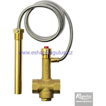 Ventil Ventil dochlazovací BVTS 1,3 m, odnímatelná kapilára, 3/4'' F, 95°C (odnímatelná kapilára 1,3 m, jímka 140 mm, G 1/2'' M)