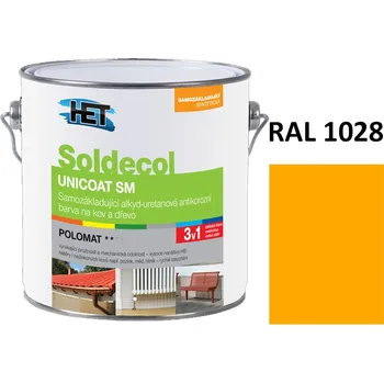 univerzální barva Soldecol UNICOAT SM 2,5 L RAL 1028