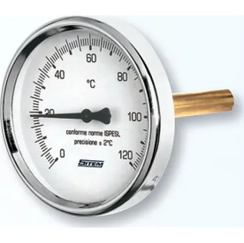 Teploměr d=63 s jímkou l=150 1/2“, zadní, 0-120°C (Teploměry, průměr 63 mm)