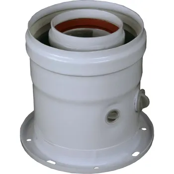 Kouřovod Příruba průměr 60/100 s odběry, tloušťka 1,5mm