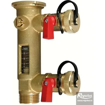 regulátor tlaku vody Regulátor průtoku s ukazatelem 2-12 l/min, 3/4“ M vnější (Regulátory průtoku pro solární systémy)
