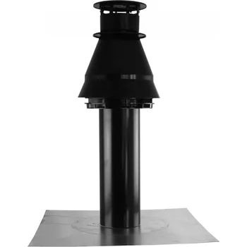 Kouřovod Komínek 1x 80 PP průchod otvorem průměr 125 mm, s krycí deskou na komín (pro kondenzační kotle)