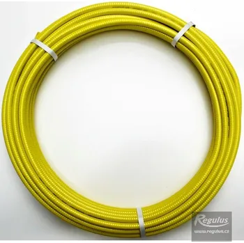 rozdělovač topení Trubka Sicurflex 1/2“,DN12, metráž, svitek 30 m - cena za 1 m (Tvarovatelné žluté nerezové trubky SICURFLEX pro plyn)