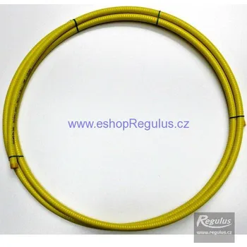 rozdělovač topení Trubka Sicurflex 1“,DN20, balení 4m (Tvarovatelné žluté nerezové trubky SICURFLEX pro plyn)