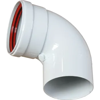 Kouřovod Koleno 90° průměr 100 mm, Al (Jednoduché odkouření turbo kotlů )