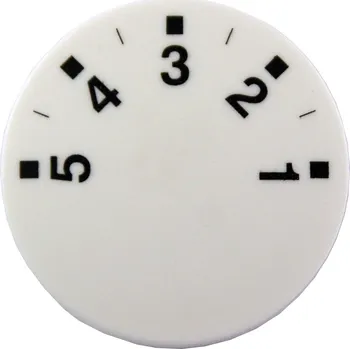 Knoflík Knoflík čočkový bílý 1-5 (Příslušenství k termostatům)