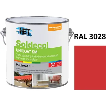 univerzální barva Soldecol UNICOAT SM 2,5 L RAL 3028