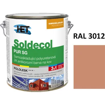 barva na kov Soldecol PUR SG 2,5 L RAL 3012
