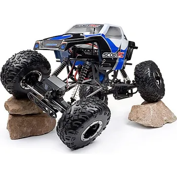 RC model auta Maverick Scout Rock Crawler 4WD 2,4Ghz RTR 1:10 modrá/černá/bílá