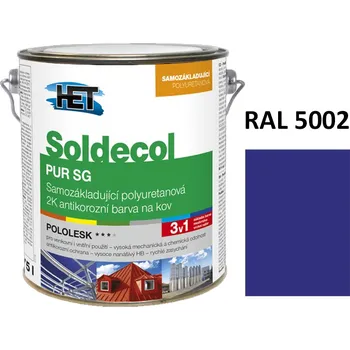 barva na kov Soldecol PUR SG 2,5 L RAL 5002