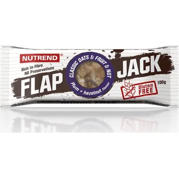 Nutrend Flapjack Gluten Free 100 g, švestka/lískový ořech