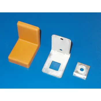 Nábytkové kování Rekt.kování typu bystrica, sada - hnědá -buk