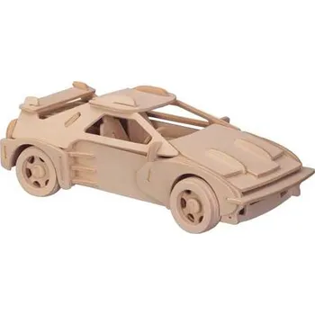 Dřevěná hračka Woodcraft Dřevěné 3D puzzle Ferrari malé