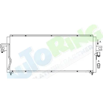 Výparník klimatizace Chladič klimatizace NISSAN Sentra (B14) 1995-2001 LP.0000.1514.60-151805 - DOPRAVA ZDARMA