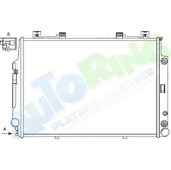 Chladič motoru Chladič vody MERCEDES S Class (W140) 1991-08.98 LP.0000.1671.14-178191 - DOPRAVA ZDARMA