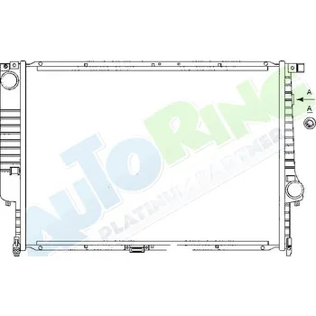 Chladič motoru Chladič vody BMW 7 (E32) 06.86-03.94 LP.0000.1641.39-173040 - DOPRAVA ZDARMA