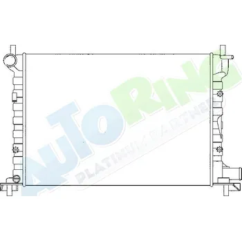 Chladič motoru Chladič vody FORD Fiesta i Courier 1996-07.99 LP.0000.1632.96-183891 - DOPRAVA ZDARMA