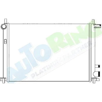 Chladič motoru Chladič vody FORD Fiesta i Courier 08.99-2002 LP.0000.1660.87-183906 - DOPRAVA ZDARMA