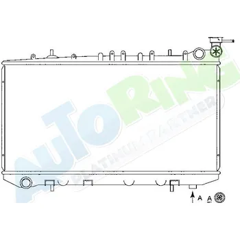 Chladič motoru Chladič vody NISSAN Sunny (Y10) 10.90-04.00 LP.0000.1635.40-185888 - DOPRAVA ZDARMA