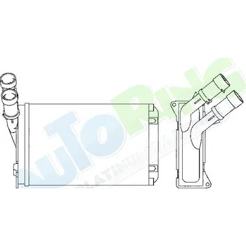 Výměník tepla Radiátor topení PEUGEOT 306 (7xx) 1993-02.97 LP.0000.1977.02-199936 - DOPRAVA ZDARMA
