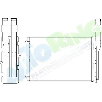 Výměník tepla Radiátor topení RENAULT Twingo 2 (C06) 1999-04.07 LP.0000.1976.03-211105 - DOPRAVA ZDARMA