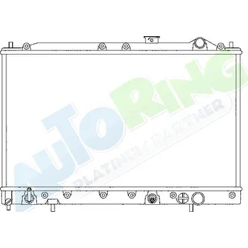 Chladič motoru Chladič vody MITSUBISHI Colt i Lancer (C10) 1984-1992 LP.0000.1715.64-173437 - DOPRAVA ZDARMA