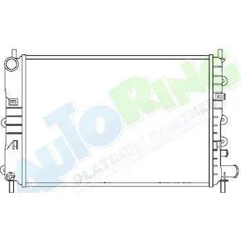 Chladič motoru Chladič vody FORD Escort, Orion i Van 08.90-1995 LP.0000.1713.96-180485 - DOPRAVA ZDARMA