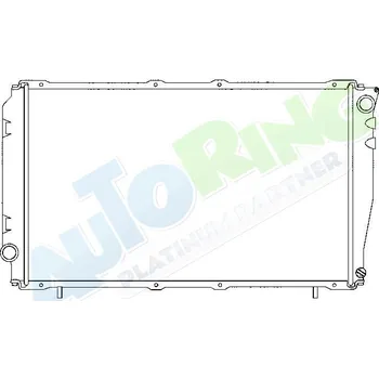 Chladič motoru Chladič vody SUBARU Legacy (BC,BJF) 1989-08.94 LP.0000.1646.61-166229 - DOPRAVA ZDARMA