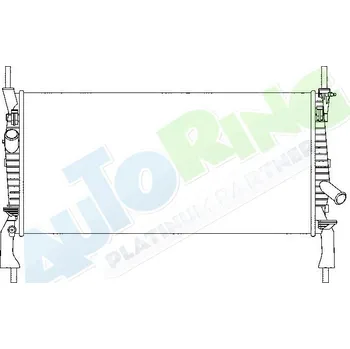 Chladič motoru Chladič vody FORD Transit (V347,8) 04.06-05.13 LP.0000.1635.25-165525 - DOPRAVA ZDARMA