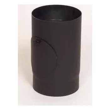 Kouřovod ABX roura s čistícím otvorem 0,25m / 150mm (síla 1,5mm) - černá