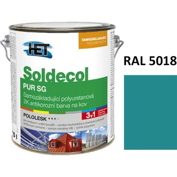 barva na kov Soldecol PUR SG 2,5 L RAL 5018