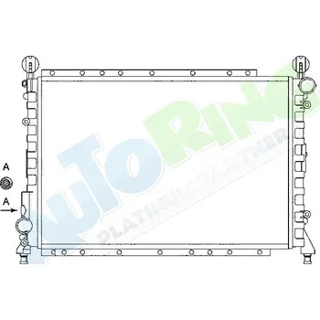 Chladič motoru Chladič vody ALFA ROMEO 145 i 146 (930) 1994-1999 LP.0000.1620.67-178789 - DOPRAVA ZDARMA