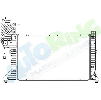 Chladič motoru Chladič vody MERCEDES Sprinter (208-414) 1995-02.00 LP.0000.1648.63-179661 - DOPRAVA ZDARMA