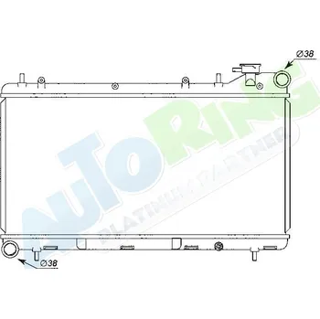Chladič motoru Chladič vody SUBARU Impreza (GC,GF) 09.92-1997 LP.0000.1632.07-174263 - DOPRAVA ZDARMA