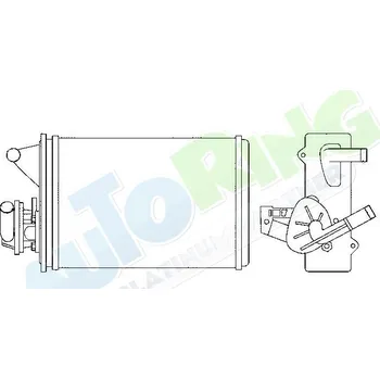 Výměník tepla Radiátor topení FIAT Fiorino (146) 1991-2001 LP.0000.2913.91-291394 - DOPRAVA ZDARMA