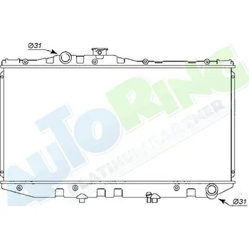Chladič motoru Chladič vody TOYOTA Camry (CV20,SV20,21) 1987-1992 LP.0000.1676.67-174541 - DOPRAVA ZDARMA