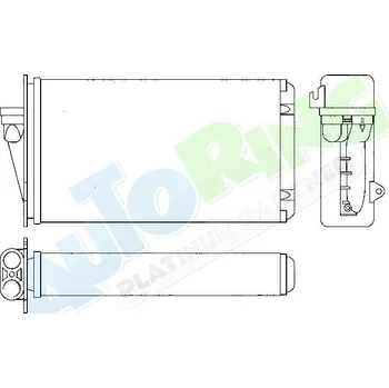 Výměník tepla Radiátor topení ALFA ROMEO 145 i 146 (930) 1994-1999 LP.0000.2011.37-201159 - DOPRAVA ZDARMA