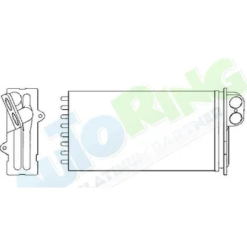 Výměník tepla Radiátor topení RENAULT Safrane (B54) 1992-2001 LP.0000.2103.05-210307 - DOPRAVA ZDARMA