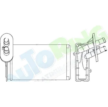 Výměník tepla Radiátor topení SKODA Octavia (1U2/1U5) limuzína i kombi 2001-2011 LP.0000.1976.37-218625 - DOPRAVA ZDARMA
