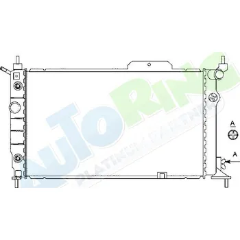 Chladič motoru Chladič vody OPEL Astra F 08.91-2003 LP.0000.1623.20-162323 - DOPRAVA ZDARMA