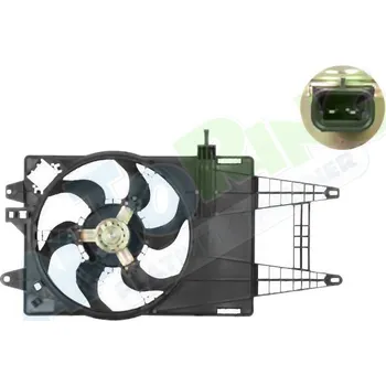 Ventilátor topení a klimatizace Ventilátor s krytem / úchytem - sahara FIAT Punto 2FL (188) 06.03-2011 LP.0000.2511.89-253728 - DOPRAVA ZDARMA