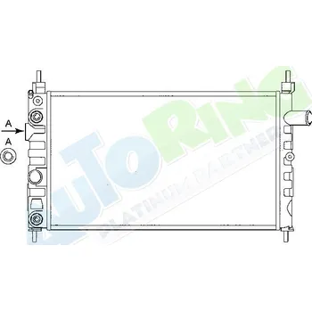 Chladič motoru Chladič vody OPEL Kadett E 08.84-07.91 LP.0000.1634.74-179219 - DOPRAVA ZDARMA