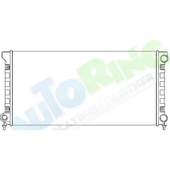 Chladič motoru Chladič vody VOLKSWAGEN Passat (B3,35i) 02.88-09.93 LP.0000.1640.30-180625 - DOPRAVA ZDARMA