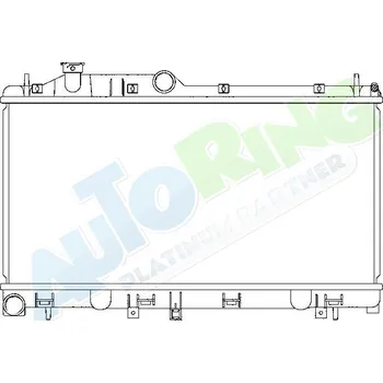 Chladič motoru Chladič vody SUBARU Outback (BP) 08.03-2007 LP.0000.1629.53-189302 - DOPRAVA ZDARMA