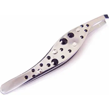 Kosmetická pinzeta Pinzeta se Swarovski Elements s černými křišťály