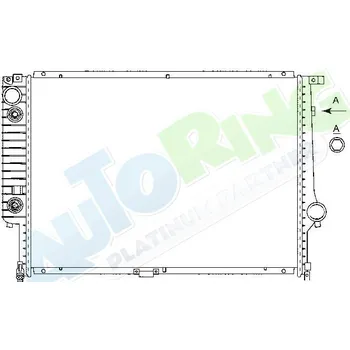 Chladič motoru Chladič vody BMW 7 (E32) 06.86-03.94 LP.0000.1618.78-163669 - DOPRAVA ZDARMA