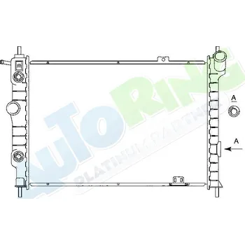 Chladič motoru Chladič vody OPEL Astra F 08.91-2003 LP.0000.1631.33-171647 - DOPRAVA ZDARMA