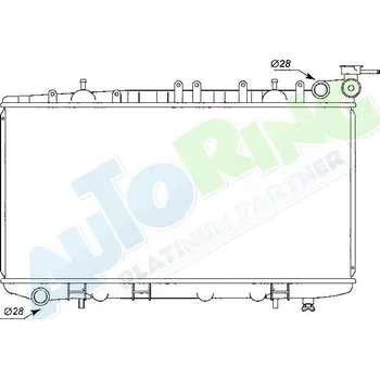 Chladič motoru Chladič vody NISSAN Sunny (Y10) 10.90-04.00 LP.0000.1622.96-185901 - DOPRAVA ZDARMA
