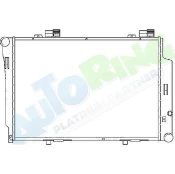 Chladič motoru Chladič vody MERCEDES C Class (W202) 1993-03.01 LP.0000.1633.62-173692 - DOPRAVA ZDARMA